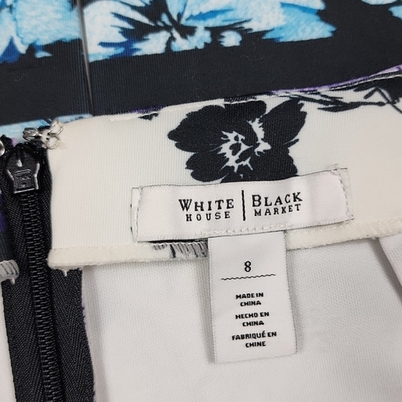 WHBM Hawaiian Print Scuba Knit A-Line Skirt - Picture 5 of 5